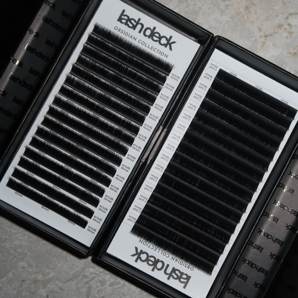 Ultra Black Premium Matte Single Lash Trays