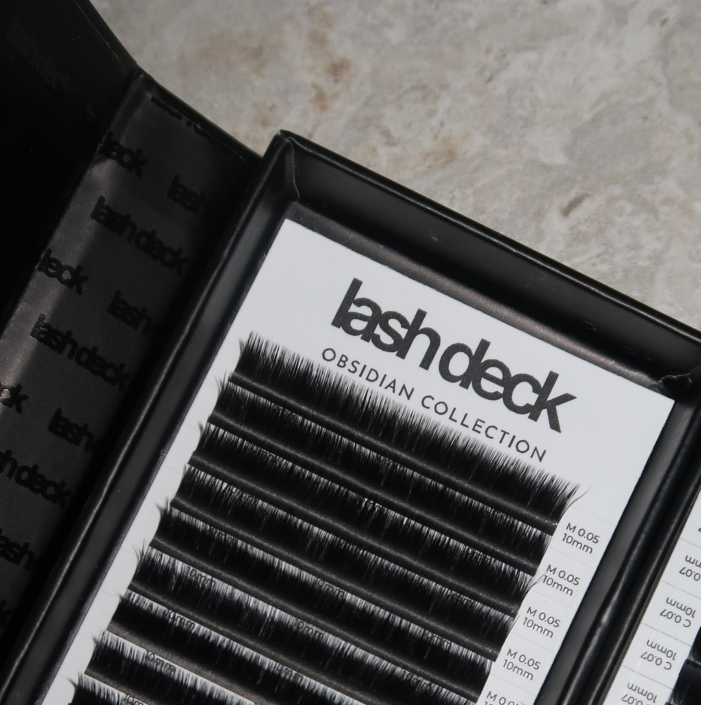 Ultra Black Premium Matte Single Lash Trays